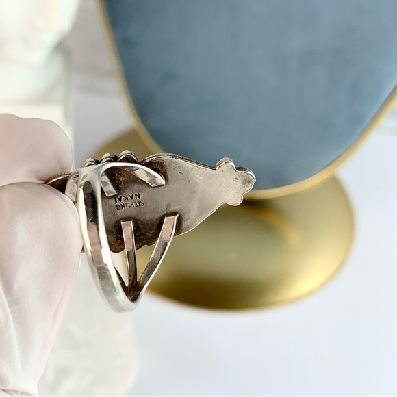 SOLD‼️Vintage NAKAI Native American NavajoBoho Sugilite Sterling Silver Ring - Picture 13 of 14